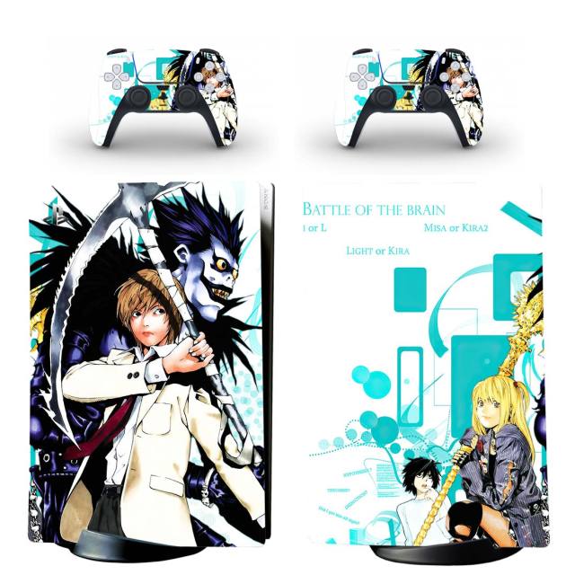 Sticker PS5 "Light" Death Note Autocollant Console & Manette