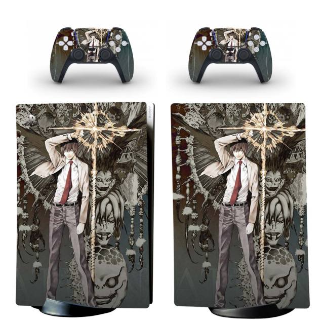 Sticker PS5 "Light Yagami" Death Note Autocollant Console & Manette