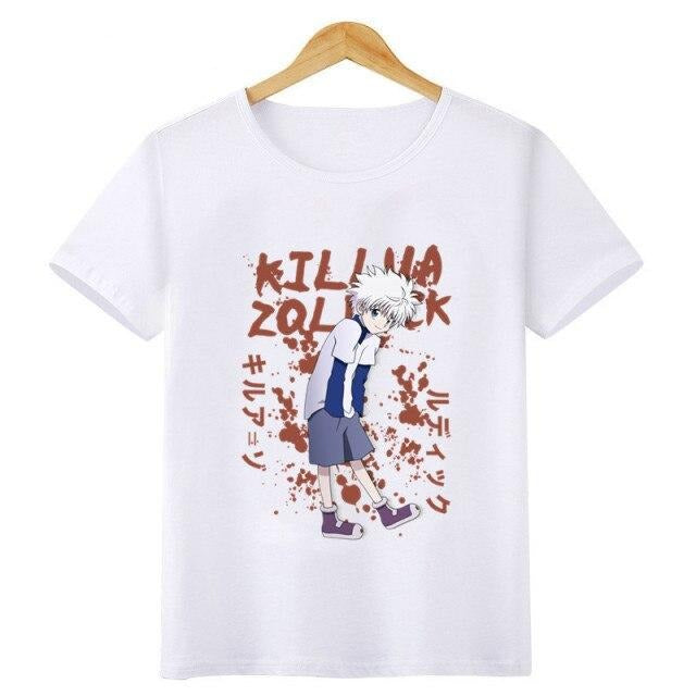 T-shirt Enfant Killua Hunter x Hunter Fille Garçon BLANC