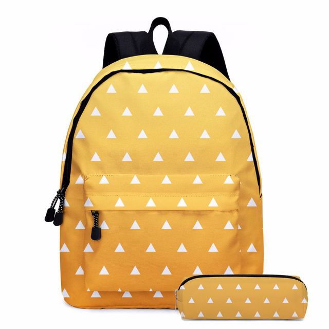 Cartable avec Trousse Demon Slayer Zenitsu
