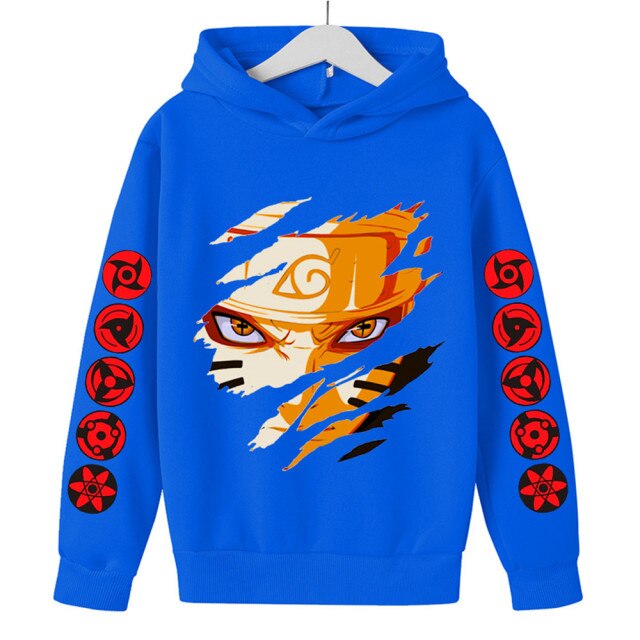 Hoodie Enfant Naruto Pull Bleu