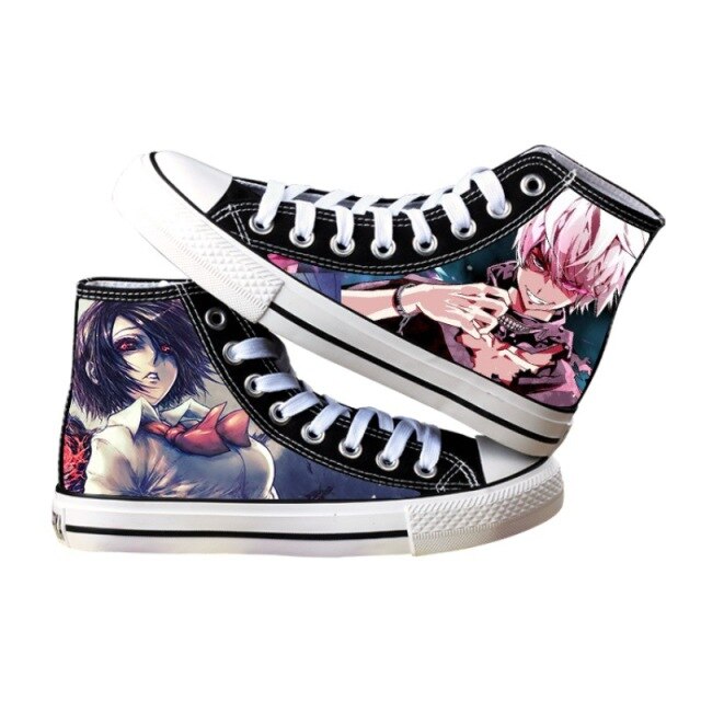 Chaussures Tokyo Ghoul Touka &amp; Ken Kaneki Baskets Converses Sneakers Adulte Homme Femme