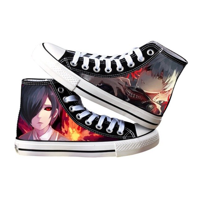 Chaussures Fermées Ken &amp; Touka Tokyo Ghoul Baskets Converses Sneakers Adulte Homme Femme