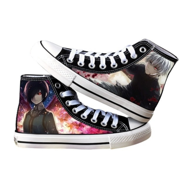 Chaussures Fermées Touka & Ken Kaneki Tokyo Ghoul Baskets Converses Sneakers Adulte Homme Femme