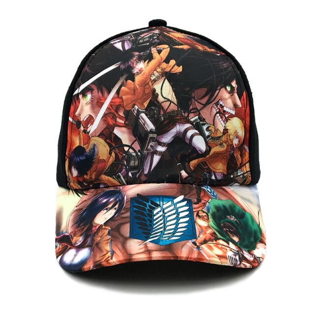 Casquettes Attaque des Titans Personnages