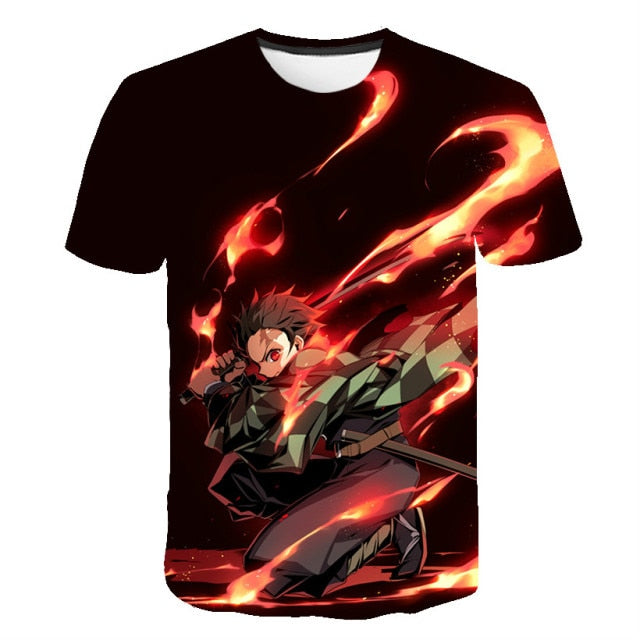 T-Shirt Enfant Manga Demon Slayer Tanjiro