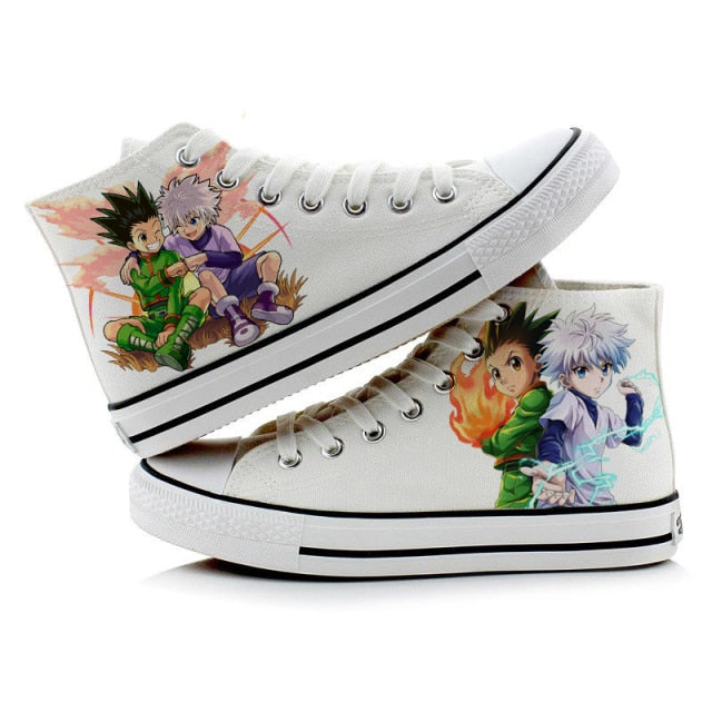 Baskets Fermées Gon et Kirua Hunter x Hunter Converses Sneakers Adulte Homme Femme