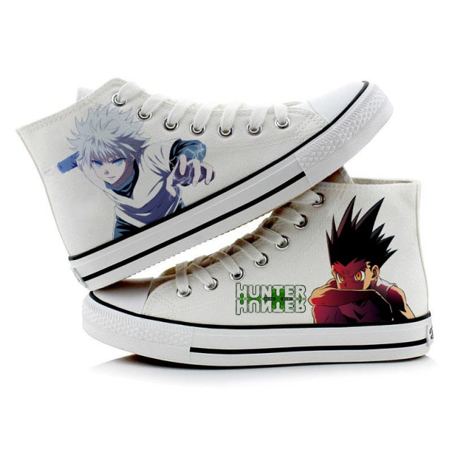 Scarpe Chiuse Killua e Gon Hunter x Hunter Converses Sneakers Adulto Uomo Donna