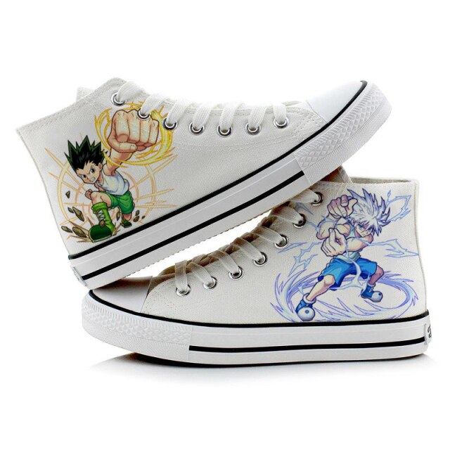 Chaussures Fermées Gon et Killua HxH Converses Sneakers Adulte Homme Femme