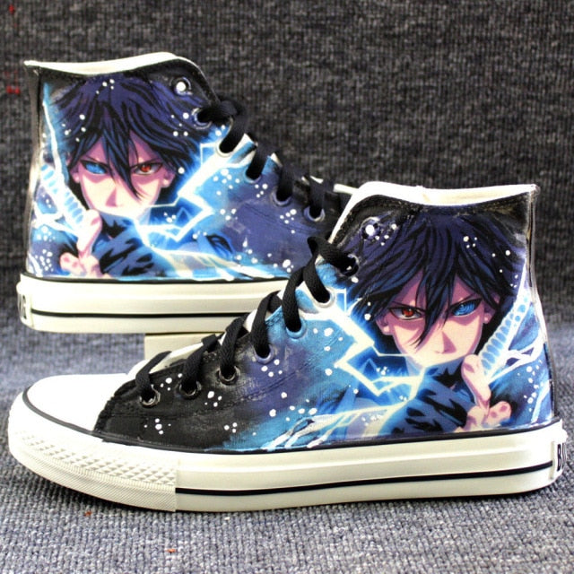 Chaussures Sasuke Converse Fermées Naruto Baskets Sneakers Homme Femme Adulte