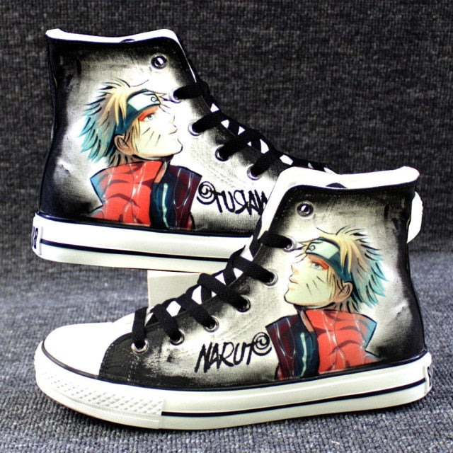 Chaussures Naruto Uzumaki Converse Fermées Baskets Sneakers Homme Femme Adulte