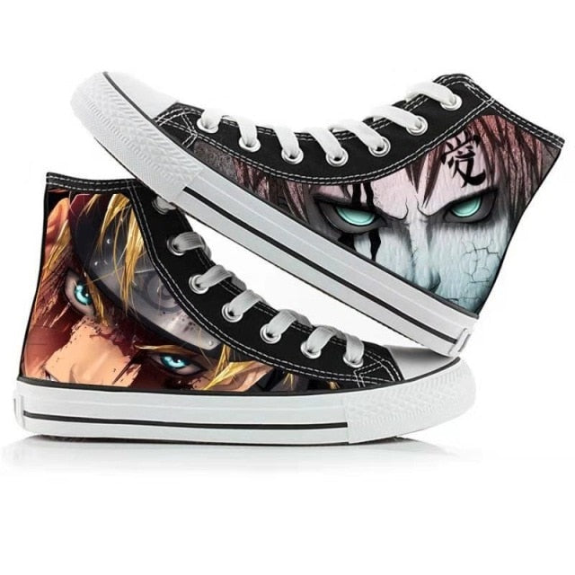 Gaara &amp;amp; Naruto Converse Scarpe Chiuse Sneakers Uomo Donna Adulto