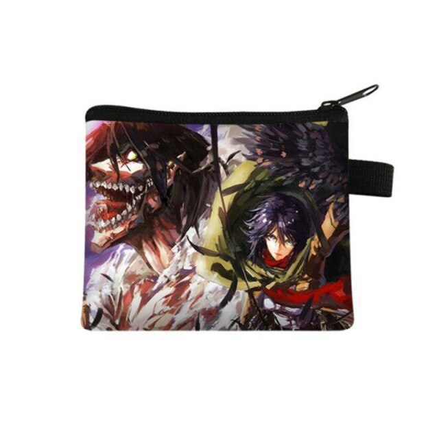 Porte Monnaie Titan Assaillant &amp; Mikasa Attaque des Titans