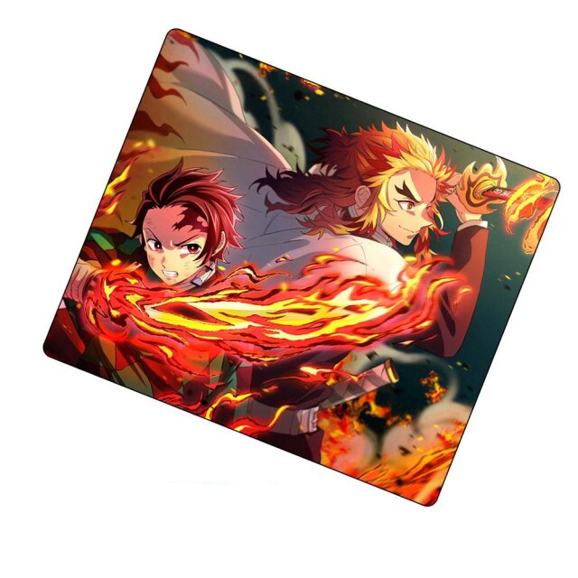 Tapis de Souris Demon Slayer Tanjiro &amp; Kyōjurō