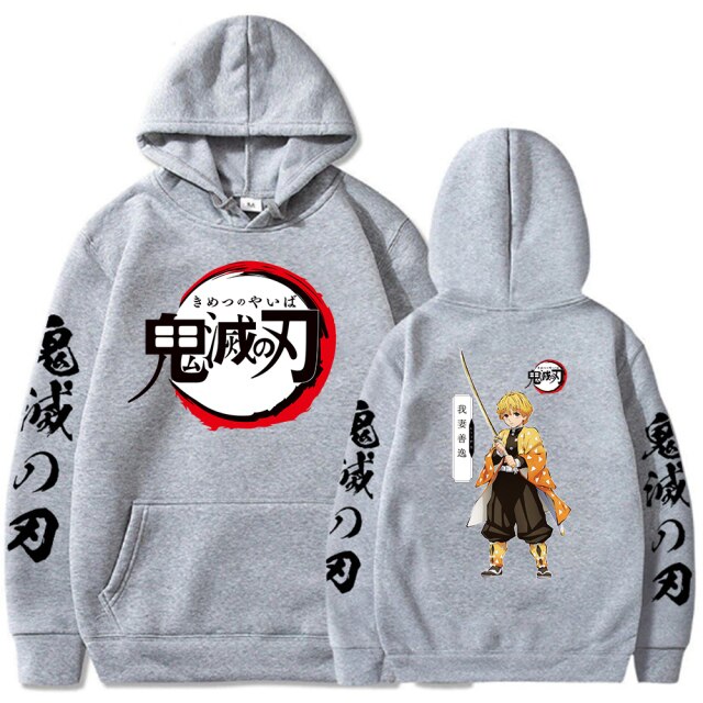 Sweat Demon Slayer Zenitsu gris