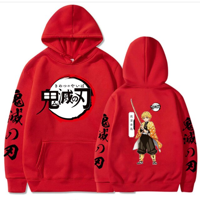 Sweat Demon Slayer Zenitsu rouge