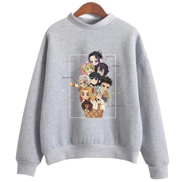 Manga Demon Slayer Suéter Adulto Hombres Mujeres Mangas Largas