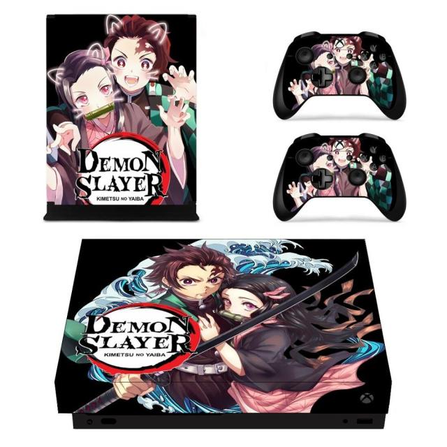 Sticker XboX One X Demon Slayer Tanjiro &amp; Nezuko