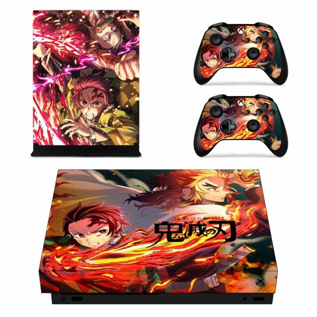 Sticker XboX One X Demon Slayer Tanjiro & Kyōjurō