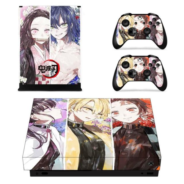 Sticker Console XboX One X Demon Slayer
