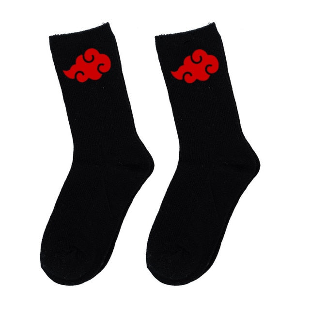 Akatsuki Cloud Socken Manga Naruto Akatsuki High Original Männer Frauen Erwachsene
