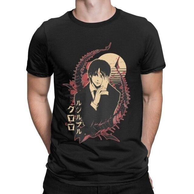 T-shirt Kuroro Manga Hunter x Hunter Floqué Adulte Homme Femme Courtes Manches