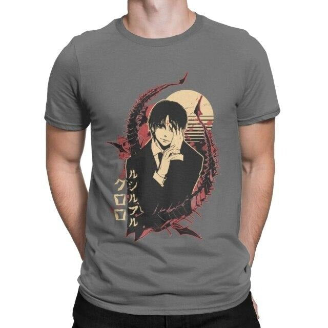 T-shirt Kuroro Manga Hunter x Hunter Floqué Adulte Homme Femme Courtes Manches