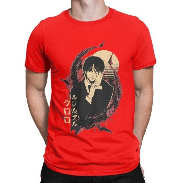 T-shirt Kuroro Manga Hunter x Hunter Floqué Adulte Homme Femme Courtes Manches
