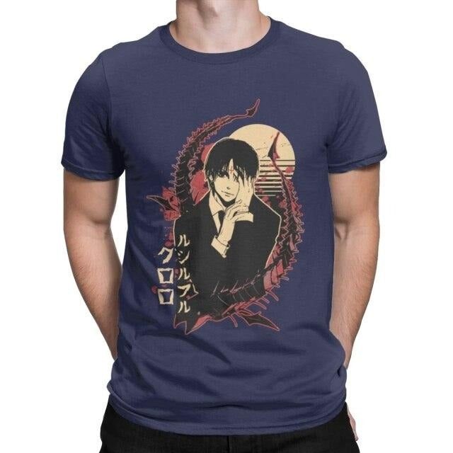 T-shirt Kuroro Manga Hunter x Hunter Floqué Adulte Homme Femme Courtes Manches