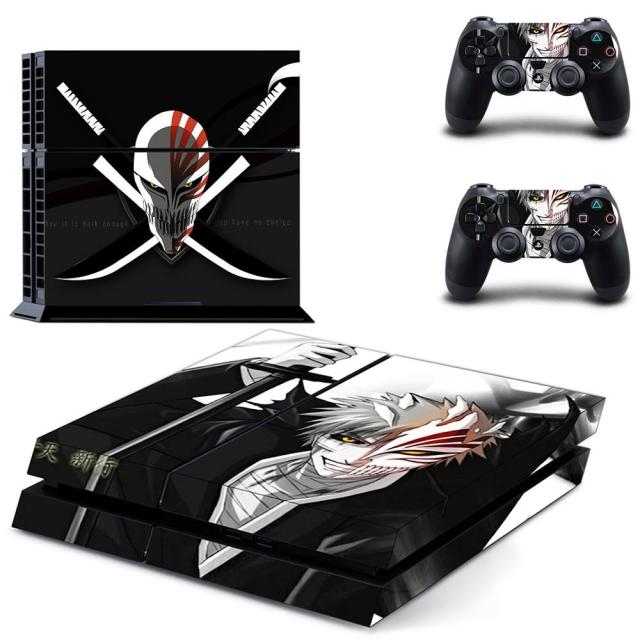Sticker PS4 Bleach "Ichigo Kurosaki" Autocollant Playstation Console & Manette