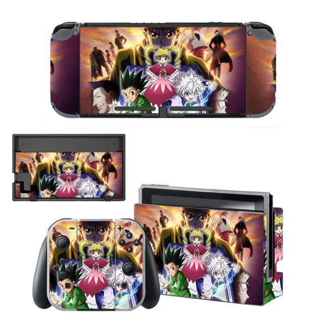 Sticker Nintendo Switch Personnages Hunter x Hunter Autocollant Console &amp; Manette