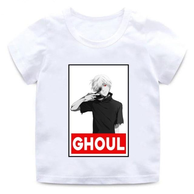 T-Shirt Enfant Manga Tokyo Ghoul BLANC