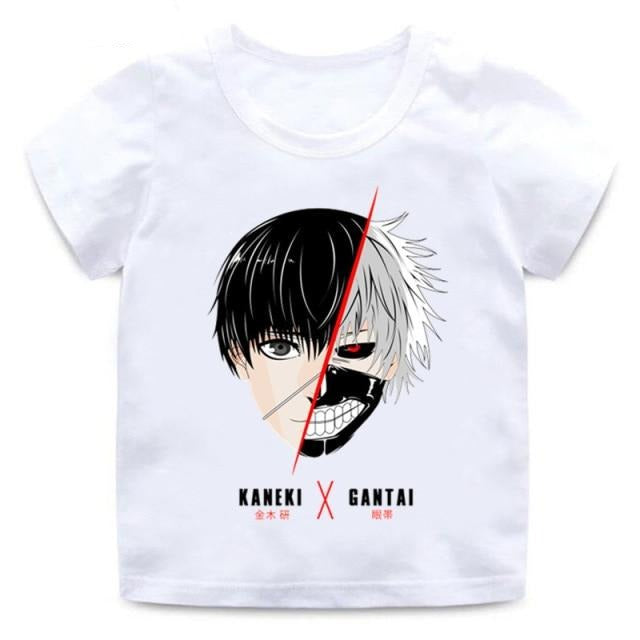 T-Shirt Enfant Tokyo Ghoul Kakugan BLANC