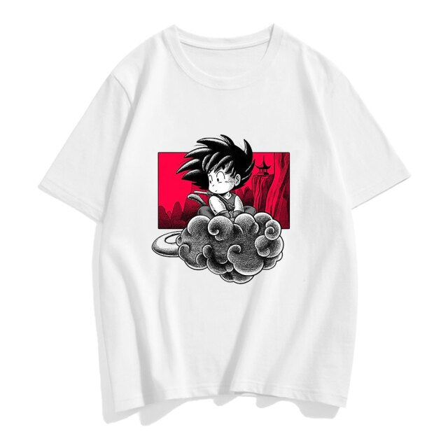 Dragon Ball Magic Cloud Goku T-Shirt beflockt Erwachsene Männer Frauen kurze Ärmel