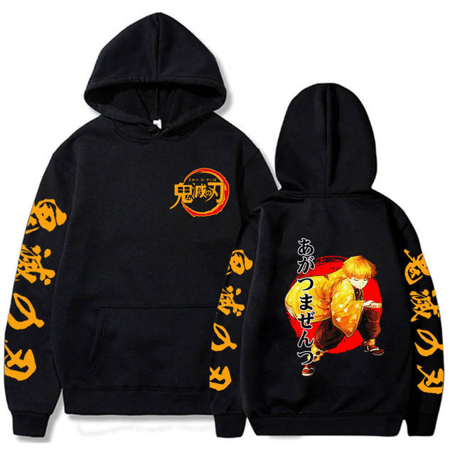 Pull Zenitsu Souffle de la Foudre noir