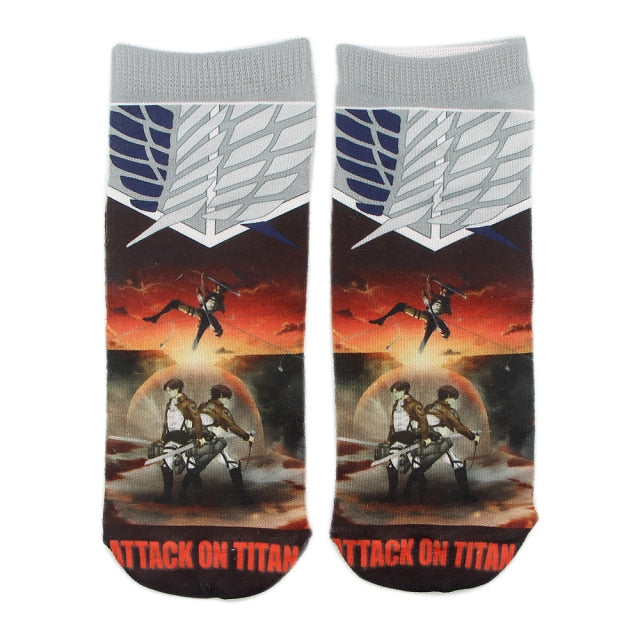 Chaussettes Eren x Levi Attaque des Titans