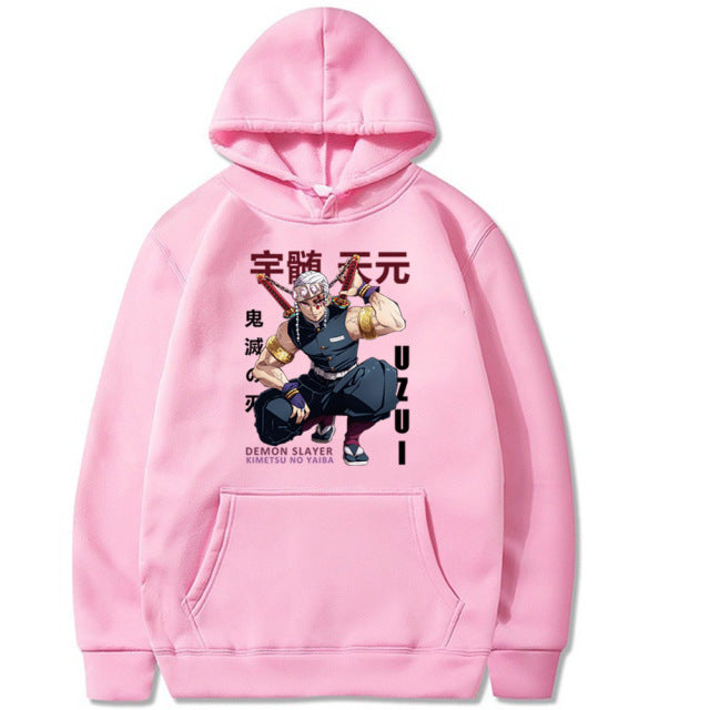 Demon Slayer Tengen Uzui Hoodie Erwachsene Männer Frauen Langarm