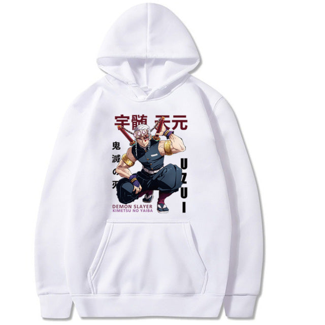 Demon Slayer Tengen Uzui Hoodie Erwachsene Männer Frauen Langarm