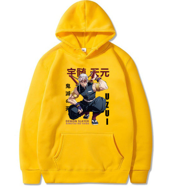 Demon Slayer Tengen Uzui Hoodie Erwachsene Männer Frauen Langarm