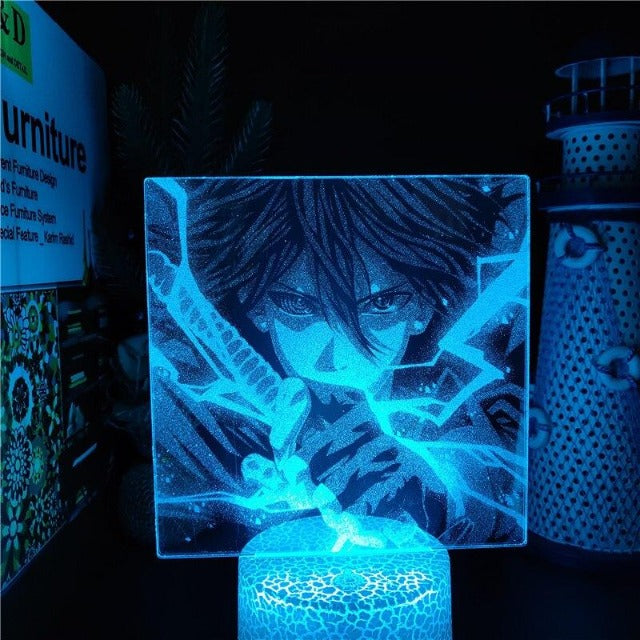Lámpara de neón LED 3D Sasuke Uchiha para decoración Manga de cabecera u oficina