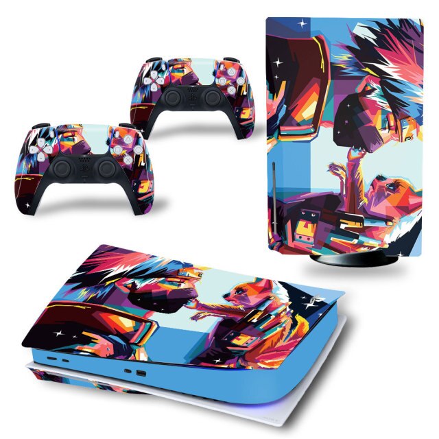 Sticker PS5 "Kakashi Kyubi" Naruto Console &amp; Manette