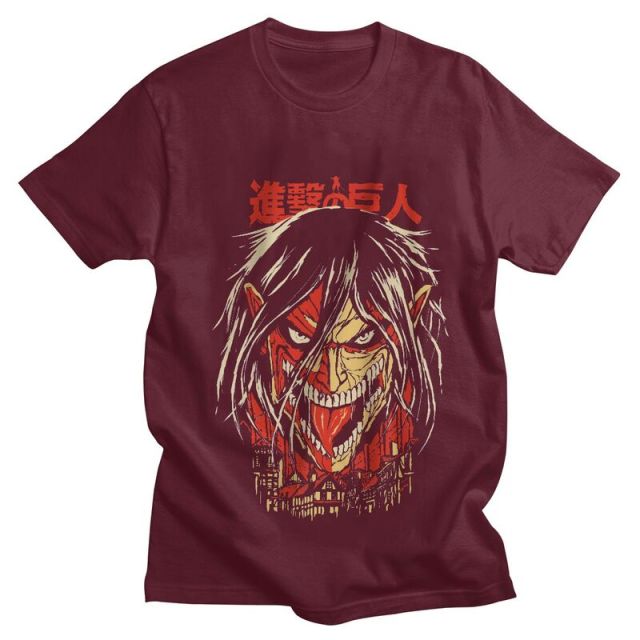 T-Shirt Maglietta L'Attacco dei Giganti Eren Gigante