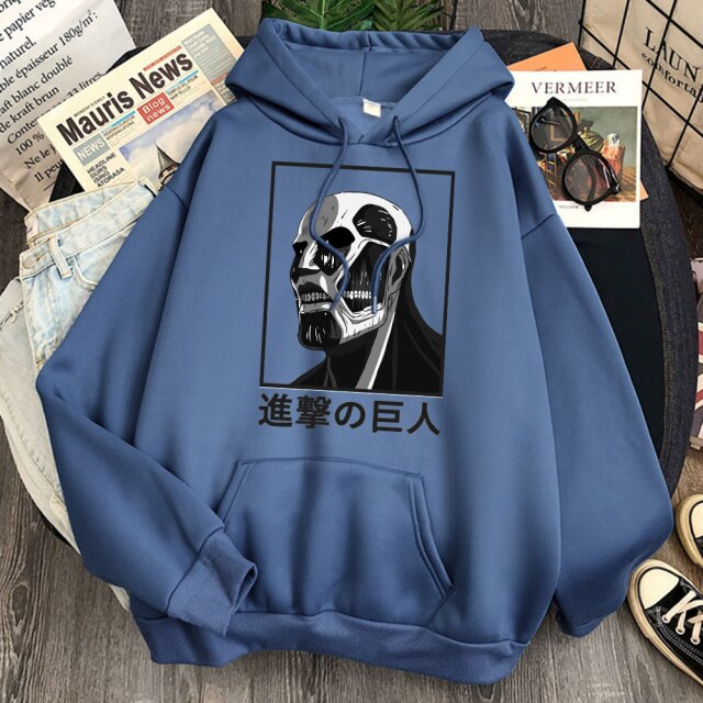Colossal Titan Hoodie Angriff auf Titan Erwachsene Männer Frauen Langarm Manga