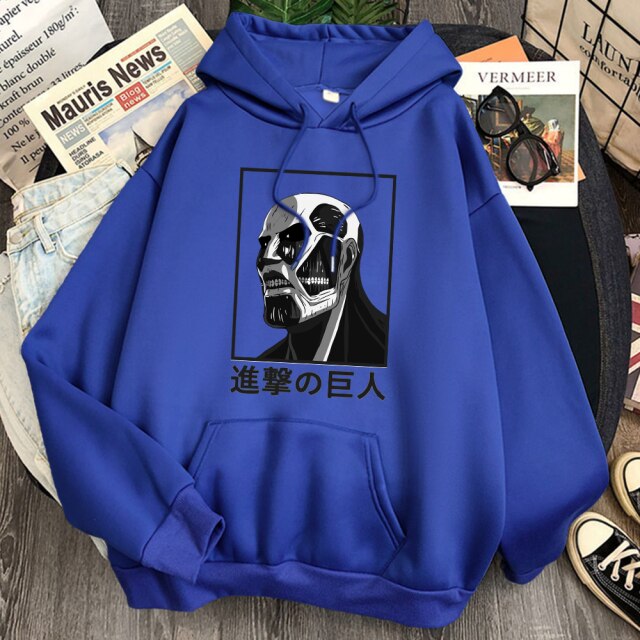 Colossal Titan Hoodie Angriff auf Titan Erwachsene Männer Frauen Langarm Manga