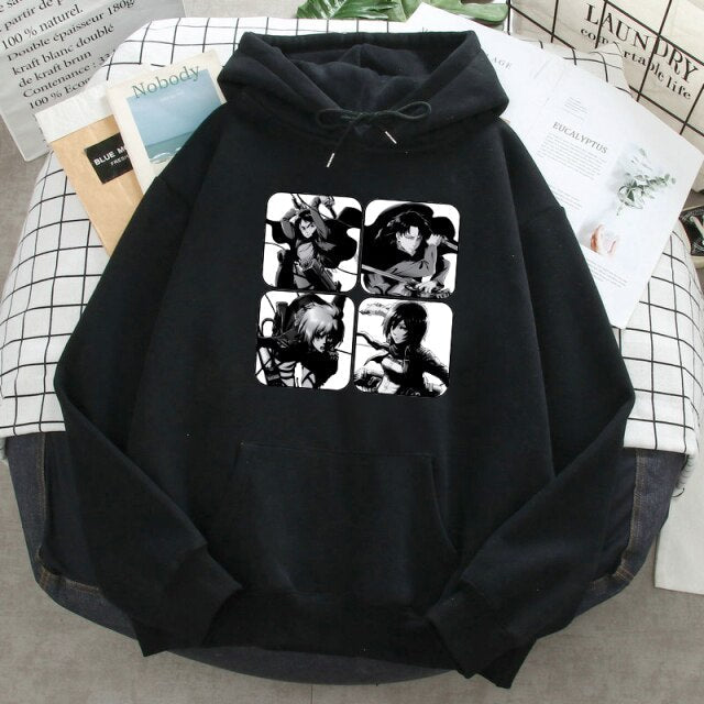 Sweat Armin Mikasa Eren Livai Attaque Des Titans noir