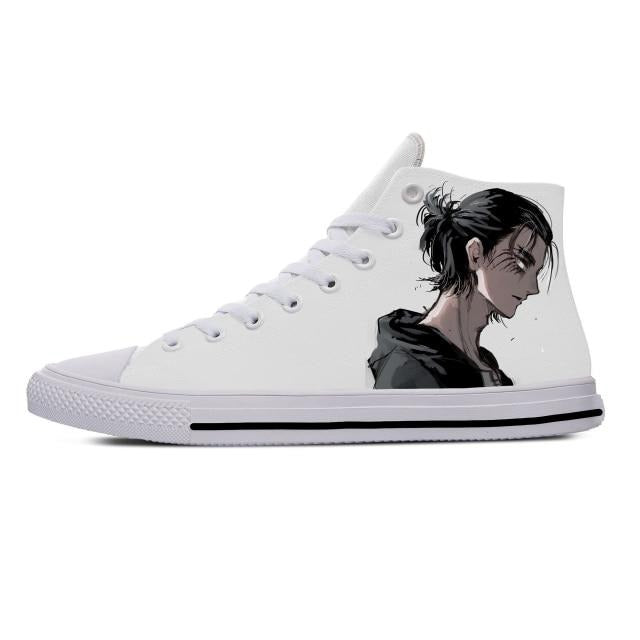 Chaussures Eren Saison 4 Attaque des Titans Baskets Fermées Converses En Toile Sneakers Adulte Homme Femme