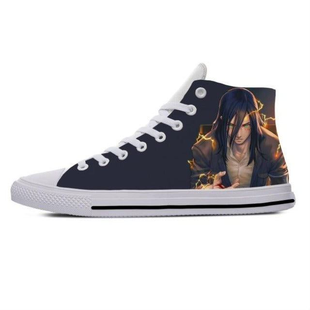 Chaussures Eren Transformation Attaque des Titans Baskets Fermées Converses En Toile Sneakers Adulte Homme Femme