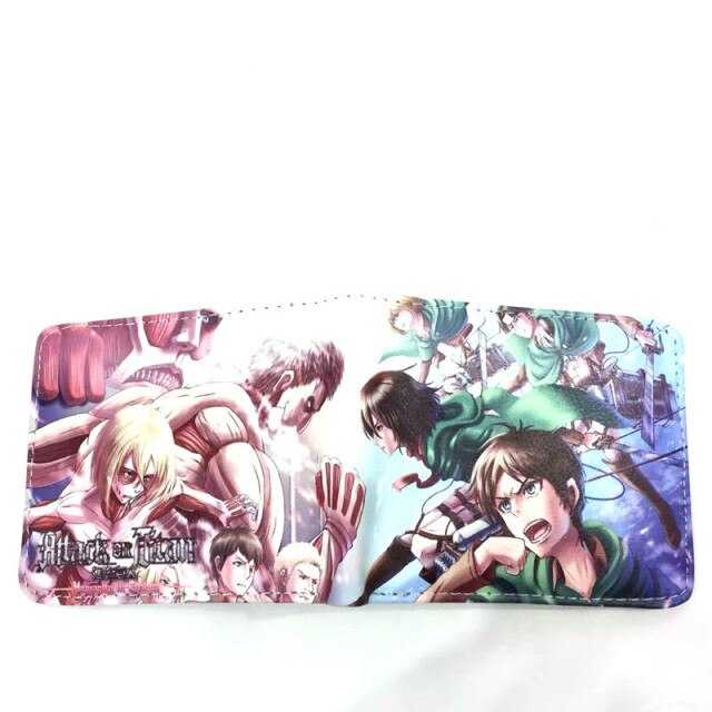 Portefeuille Attaque des Titans Personnages