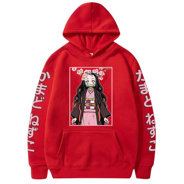 Demon Slayer Nezuko Pullover Erwachsene Männer Frauen Langarm