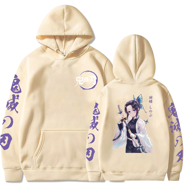 Sweat Shinobu Kocho Demon Slayer Adulte Homme Femme Manches Longues
